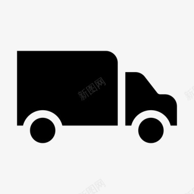 卡车交货车辆图标图标