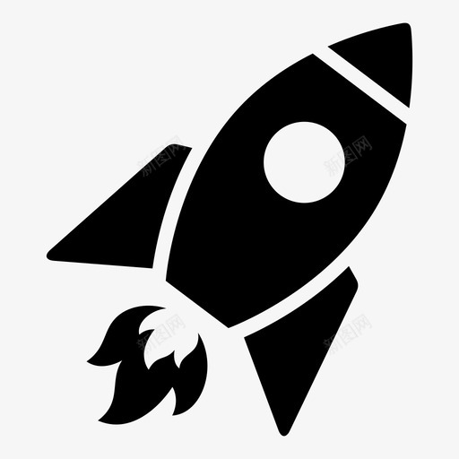 火箭快速发射图标svg_新图网 https://ixintu.com 发射 太空船 快速 搜索引擎优化 火箭 项目