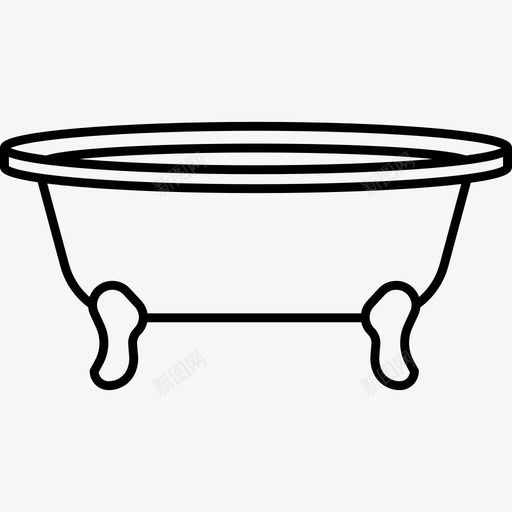 旧浴缸水图标svg_新图网 https://ixintu.com 旧浴缸 水