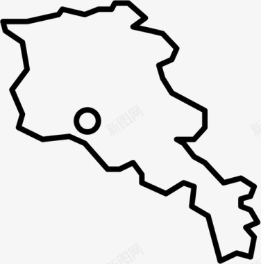 亚美尼亚首都高加索图标图标