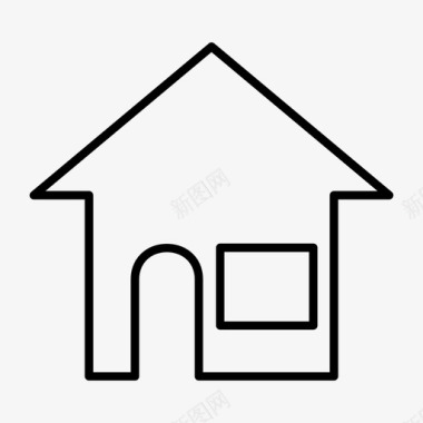 房子建筑物家庭住宅图标图标