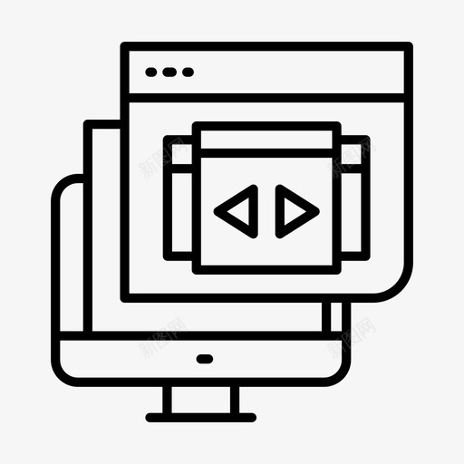 网页网页网页开发图标svg_新图网 https://ixintu.com 网站 网页 网页开发 网页设计