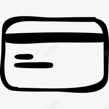 信用卡商务手工制作图标图标