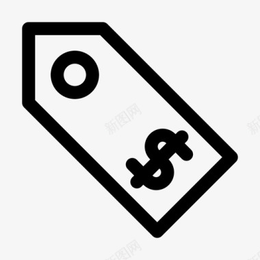 价格标签电子商务图标图标