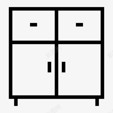 抽屉柜橱柜家具图标图标