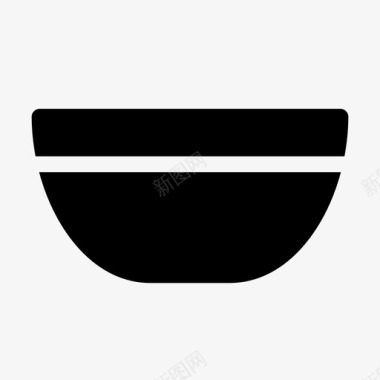 碗盘子沙拉图标图标