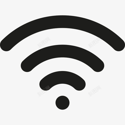 Wifi信号最小接口线性图标svg_新图网 https://ixintu.com Wifi信号 最小接口 线性