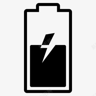 电池一半充电指示灯图标图标