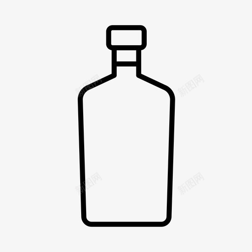 酒精瓶子调味品图标svg_新图网 https://ixintu.com 瓶子 调味品 酒精 饮料