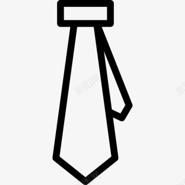 大领带时尚商务精英图标图标