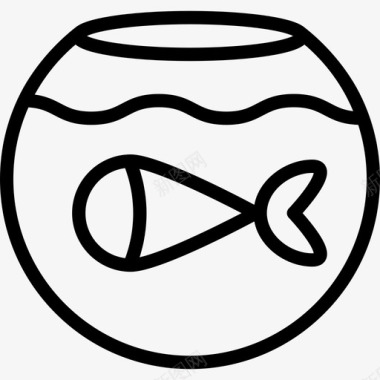 鱼宠物店直系图标图标