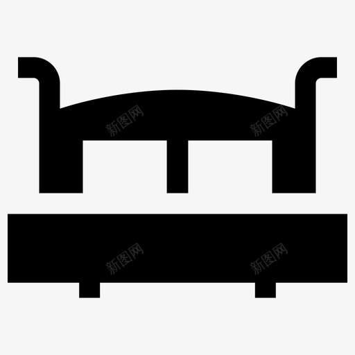 床装饰家具图标svg_新图网 https://ixintu.com 家具 床 房子 房间 装饰