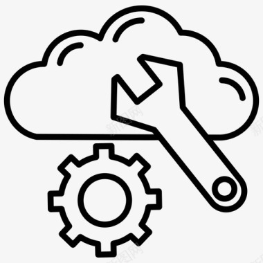 云计算服务云备份服务云计算操作图标图标