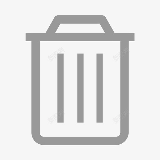 垃圾桶svg_新图网 https://ixintu.com 垃圾桶 删除 线性 多色
