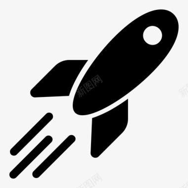 火箭船发射航天飞机图标图标