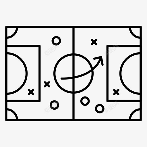 计划足球比赛图标svg_新图网 https://ixintu.com 战略 比赛 计划 足球 运动