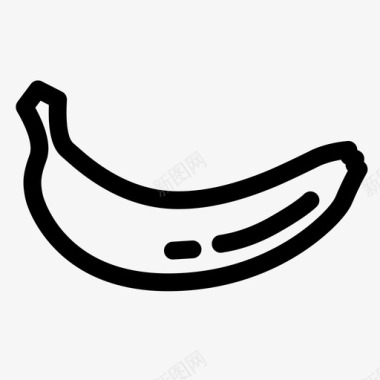 香蕉能量食物图标图标