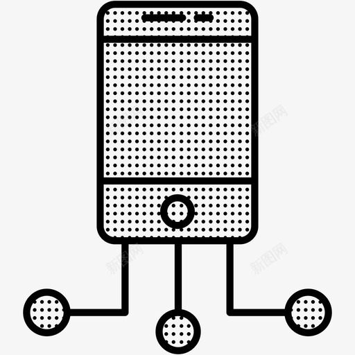 移动设备智能手机物联网星罗棋布图标svg_新图网 https://ixintu.com 智能手机 物联网星罗棋布 移动设备