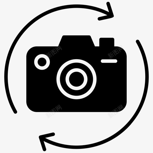 摄影技术照相机数码影像图标svg_新图网 https://ixintu.com 摄影技术 数码影像 数码摄影 照相机 虚拟现实字形图标