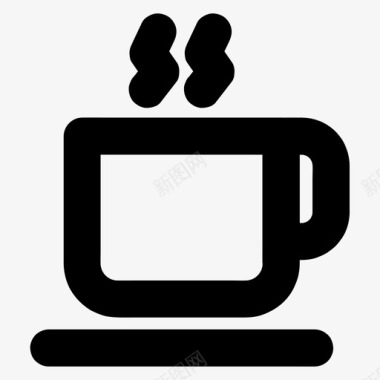 咖啡休息会议图标图标