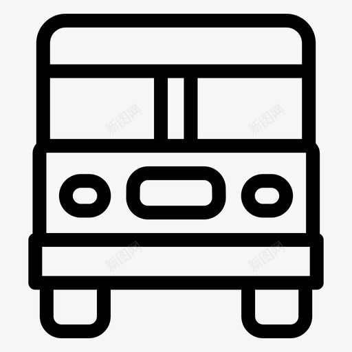 公共汽车公共交通工具车辆图标svg_新图网 https://ixintu.com 公共交通工具 公共汽车 车辆