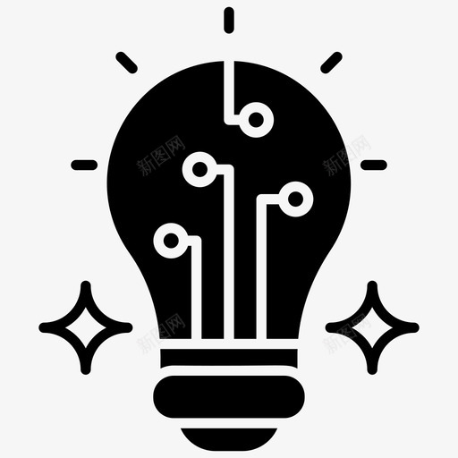 创新的想法光明的想法创意图标svg_新图网 https://ixintu.com 光明的想法 创意 创新的想法 网络和搜索引擎优化字形图标