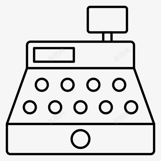 收银机帐单购买图标svg_新图网 https://ixintu.com 付款 帐单 收银机 购买 购物 黑色星期五行图标