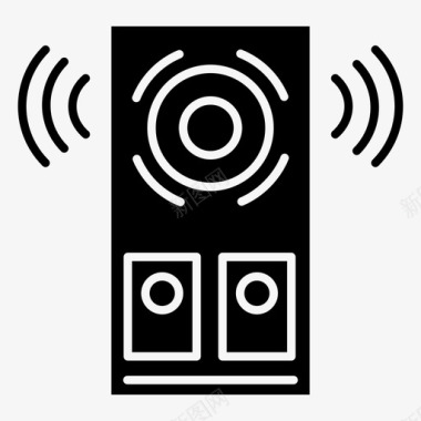 音响系统电子娱乐图标图标