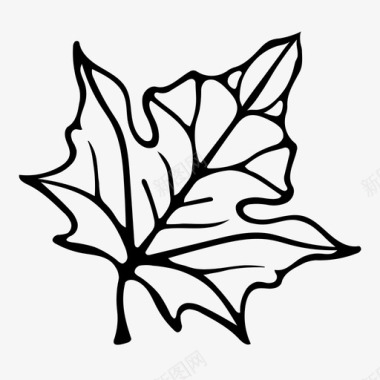 枫叶加拿大秋天图标图标