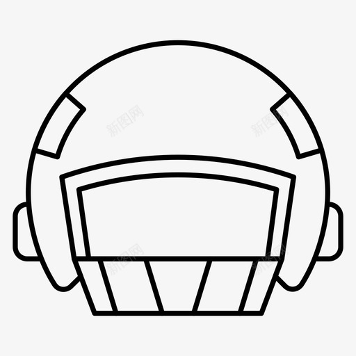 头盔游戏防护图标svg_新图网 https://ixintu.com 头盔 安全 游戏 运动 防护