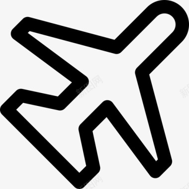 飞机机场标志直线图标图标