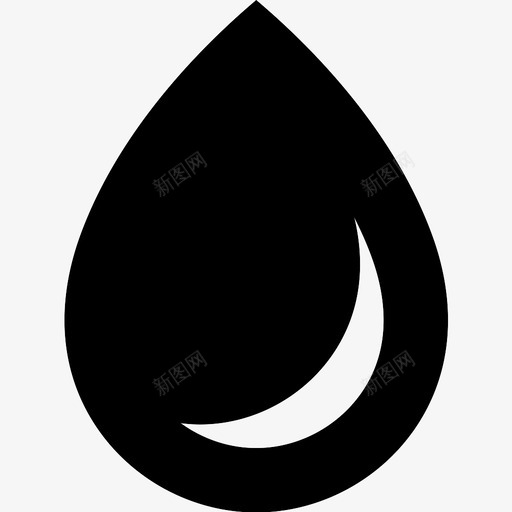 滴血排水图标svg_新图网 https://ixintu.com 排水 水 液体 滴 滴水 血