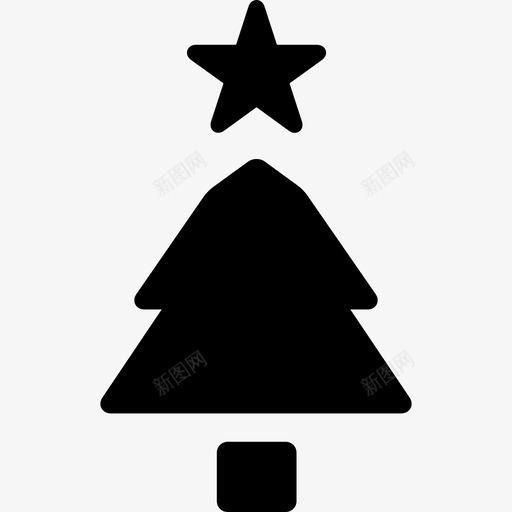 圣诞树大自然树木图标svg_新图网 https://ixintu.com 圣诞树 大自然 树木