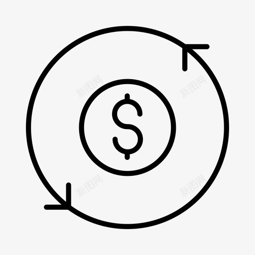 货币银行金融图标svg_新图网 https://ixintu.com 外币 货币 货币兑换 金融 银行