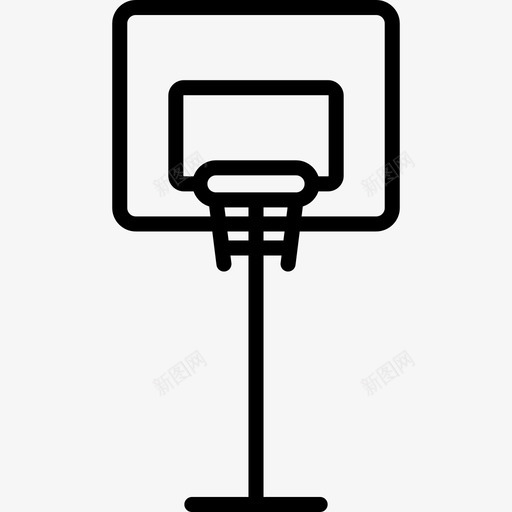 篮球架操场直线图标svg_新图网 https://ixintu.com 操场 直线 篮球架