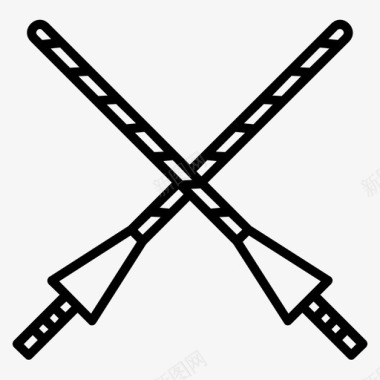 长矛骑士中世纪图标图标