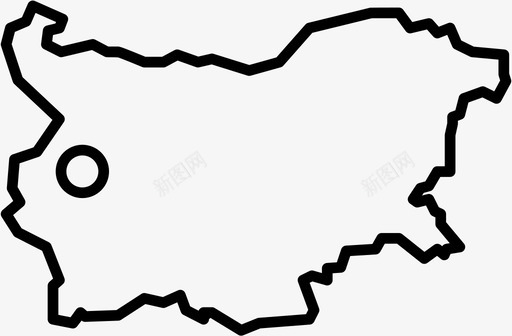 保加利亚巴尔干半岛城市图标图标