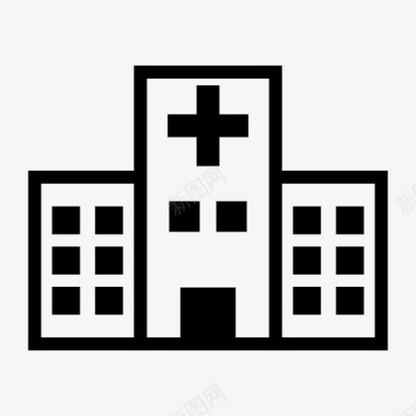 医院诊所急诊室图标图标
