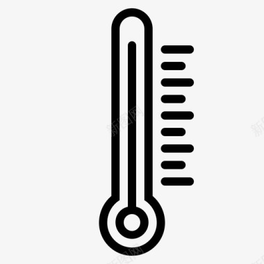温度计高热图标图标