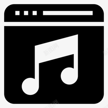 网络音乐互联网在线图标图标
