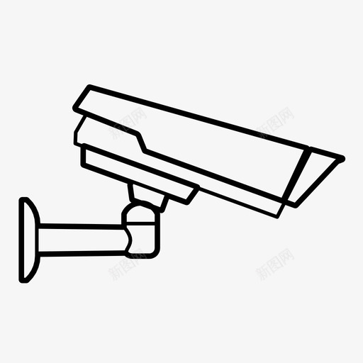 保安摄像机闭路电视控制图标svg_新图网 https://ixintu.com 保安摄像机 保安系统 保护 控制 闭路电视