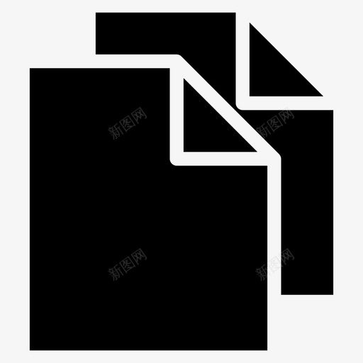 复制文件文档复制图标svg_新图网 https://ixintu.com 基本界面 复制 复制文件 文档 粘贴