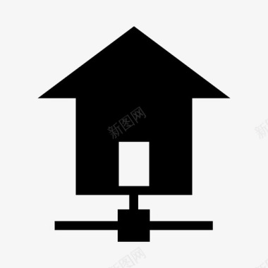 家庭网络房产房子图标图标