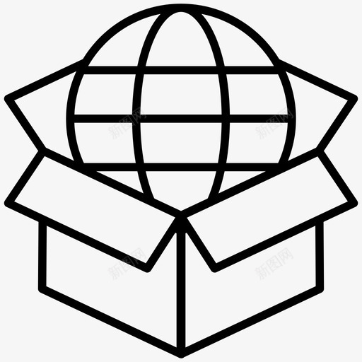 物流服务国际配送供应链图标svg_新图网 https://ixintu.com 供应链 国际配送 物流服务 购物和商业路线图标