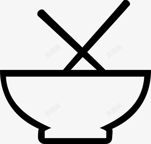 面条碗方便面图标svg_新图网 https://ixintu.com 方便面 碗 面条 餐厅