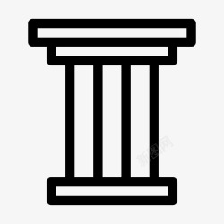 罗马立柱立柱希腊罗马图标高清图片