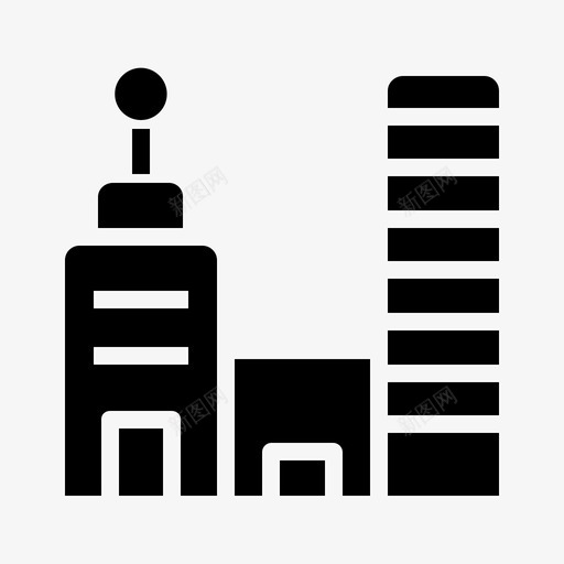 办公建筑和城市建筑物图标svg_新图网 https://ixintu.com 办公 办公楼 建筑和城市 建筑物