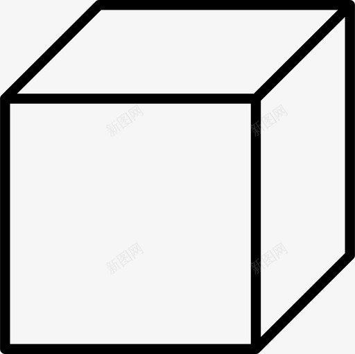 几何体立方体四边形图标svg_新图网 https://ixintu.com 几何体 几何体四边形立方体形状 四边形 形状 立方体