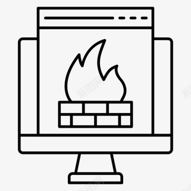 防火墙浏览器互联网图标图标
