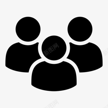 群组人物社交图标图标